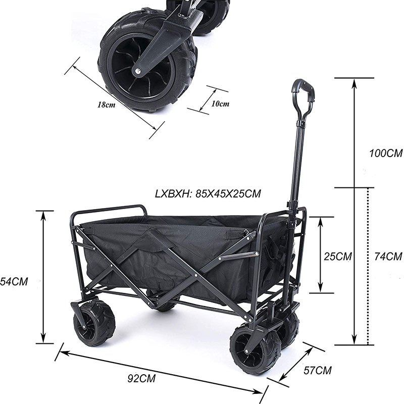 Handcart Garden Trolley with Telescopic Handle-FW-003