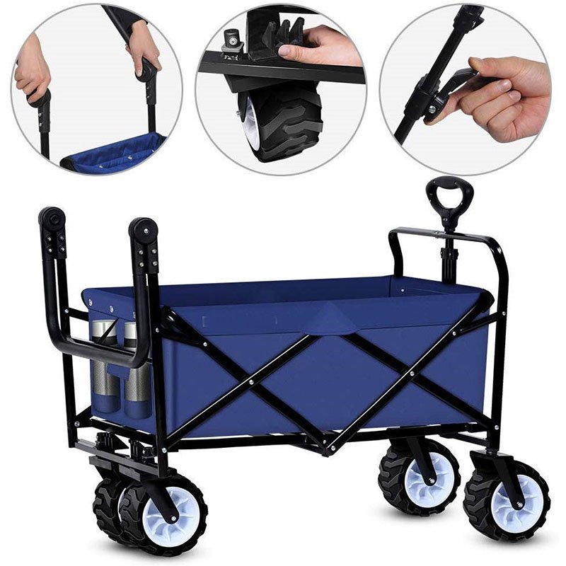  Beach Wagon Trolley with Adjustable Push Handle-FW-006W
