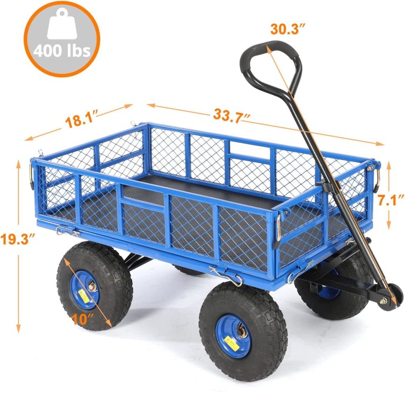 Heavy Duty Steel Dump Garden Cart-TC1840D