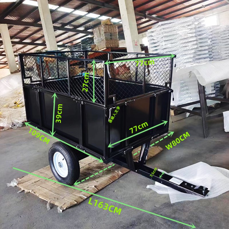 ATV Grass tractor Tipping trailer With 350 KG load capacity-tc2055